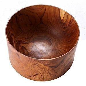 Tazón de Madera Biodegradable y Ecológico de Forma Única para Servir Ensaladas y Verduras, para Uso Familiar y en Fiestas, Utensilios de Cocina Modernos - Product Image 5