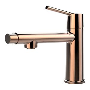 Rubinetto da Bagno Monocomando Oro Rosa da Montare su Piano, 1-3 Fori, con Modalità Getto a Cascata e Doppia Funzione per Lavabo o Lavanderia - Product Image 1