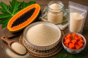 เอนไซม์โปรตีเอสจากซัพพลายเออร์อินเดีย 20000 600000 HUT/g มีความเสถียรสูง เหมาะสำหรับการผลิตเบียร์ การอบ การทำอาหารสัตว์ และการแปรรูปอาหาร มีจำหน่าย - Product Image 2