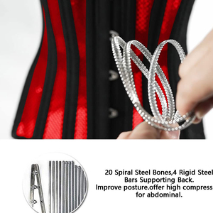 OEM Service New Style Women Mesh Corset High Quality Eco-Friendly Firm Control Solid Color for Adult Waist Cinchers Hook-and-Eye - Product Image 3