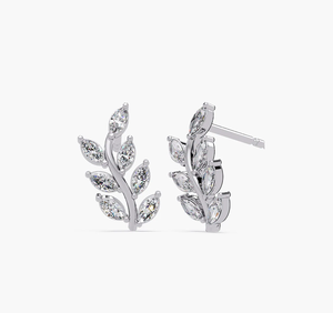 Boucles d'oreilles en diamant de laboratoire plaqué or vintage en gros, certifiées IGI, design personnalisé en forme de goutte pour femme - Cadeau d'anniversaire de mariage - Product Image 1
