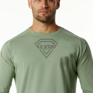 Premium Custom Men Gym Fitness Long Sleeve Shirt Breathable Cotton Athletic <b>TShirt</b> Wholesale Activewear From Clothing Manufactur - Product Image 6