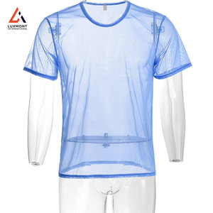 เสื้อยืดตาข่ายฤดูร้อนผู้ชาย ผ้าแห้งเร็ว ระบายอากาศได้ดี เหมาะสำหรับวิ่งออกกำลังกายกลางแจ้ง เสื้อยืดแห้งเร็ว - Product Image 5