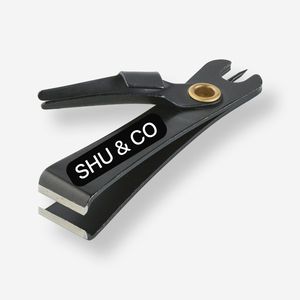 Coupe-ligne de pêche noir avec outil à nœuds en acier inoxydable, accessoire de pêche, outil de pêche, marque privée, qualité OEM - Product Image 1
