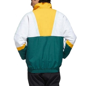 Veste coupe-vent en nylon froissé légère et décontractée sur mesure pour homme, col montant, fermeture éclair, été, imperméable avec capuche - Product Image 2