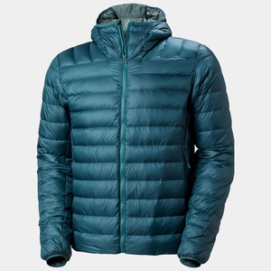 Veste d'hiver rembourrée en duvet de canard bleu pour homme, légère, chaude, en nylon, à capuche, avec logo personnalisé, veste d'extérieur - Product Image 1