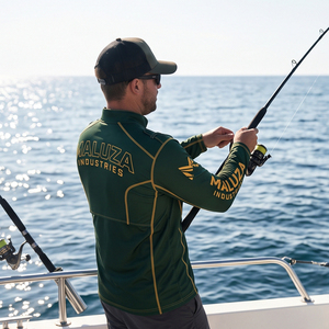 Chemise de pêche à manches longues personnalisée OEM UPF 50+ à séchage rapide et respirante, impression par sublimation, performance sportive en plein air - Product Image 3