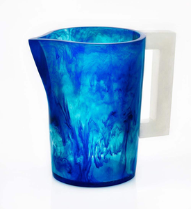 Carafe en résine élégante aux couleurs étonnantes avec poignée, vaisselle de qualité supérieure, écologique, idéale pour servir l'eau - Product Image 4
