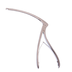 Pince à os Wilson, manuelle, en acier inoxydable, finition satinée, courbée, 152 mm de long, coupe vers le haut, mâchoires de 3 mm - Product Image 1