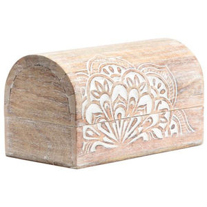 Natural Wooden Handcarved Decorative Storage <b>Boxes</b> For Jewelry <b>Keepsake</b> Or Vanity With Hinged Lid For Homedecor Festival Gifting - Product Image 2