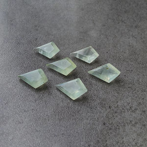 Piedra Preciosa Natural de Prehnita AAA+ en Forma de Cometa con Corte Facetado, Piedra Suelta Calibrada para Joyería, Todos los Tamaños Disponibles - Product Image 4