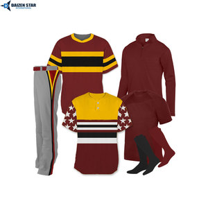 Unisex Baseball Uniform Set Breathable Lightweight Moisture Wicking Quick Dry 100% Polyester All Seasons Sportswear - Product Image 4