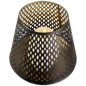 Geometric Metal Votive Stand <b>Tea</b> <b>Light</b> Holder Copper Finish Irregular Shape Heat Resistant Home Decoration <b>Lantern</b> - Product Image 5