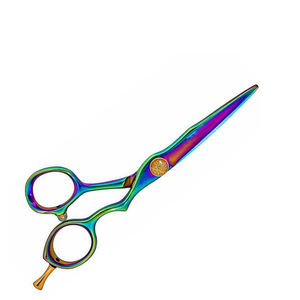 Tijeras de Peluquería Profesionales Rainbow Titanium, Tijeras de Tensión Ajustable, Herramientas de Estilismo para Barbería - Product Image 1
