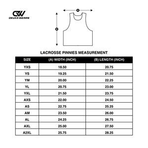 เสื้อพินนี่ลาครอสแบบกลับด้านได้ ออกแบบตามสั่ง OEM ผลิตจากผ้าตาข่ายโพลีเอสเตอร์ 100% ชุดลาครอสแบบกำหนดเองสำหรับผู้ใหญ่/เยาวชน - Product Image 5