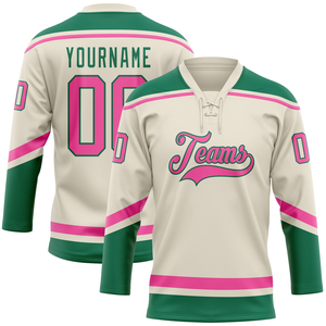 Vente directe d'usine, prix de gros bas, meilleure qualité, 100% polyester doux, col en V, manches trois quarts, maillot de hockey d'hiver - Product Image 4
