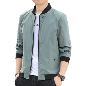 New Autumn Bomber Baseball <b>Jacket</b> <b>Men</b> Fashion <b>Slim</b> <b>Fit</b> Coat Streetwear Solid Color Male Outwear Zipper Fashionable Bomber <b>Jacket</b> - Product Image 1