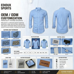 Camisas de manga regular para hombre, camisas con cierre de botones personalizadas para hombre, camisas de buena calidad para hombre en venta - Product Image 5