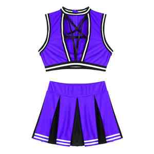 ชุดยูนิฟอร์มเชียร์ลีดเดอร์พรีเมียมสำหรับผู้ใหญ่ ผลิตจากโพลีเอสเตอร์ 100% พิมพ์ลายดิจิทัลคุณภาพสูงตามสั่งจาก Solid Traders - Product Image 6