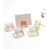 Porte-cartes de table en métal, porte-menu pour mariage, hôtel, porte-numéros personnalisés, prix imbattable