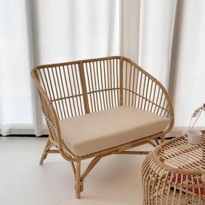 Sala de estar Bohemia hecha a mano sofá de dos plazas sofás de mimbre patio terraza sofá con asientos dobles - Product Image 3