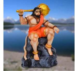 Murti tradicional de Ganpati en pose de meditación sentado para el templo del hogar - Uso espiritual artístico y ecológico para pooja - Product Image 3