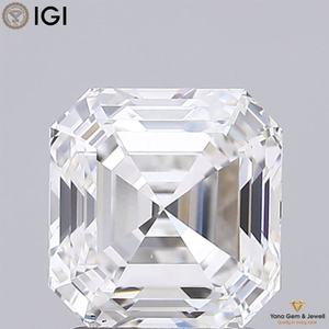 Diamante Cultivado en Laboratorio CVD con Corte Asscher de 2.50 Quilates, Color E, Claridad VS1, con Certificado IGI, para un Regalo de Aniversario Sencillo y Elegante - Product Image 1