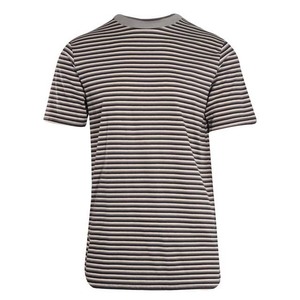 T-shirts pour hommes à col montant, motif rayé, haute qualité, nouvelle collection, style streetwear, grandes tailles, manches courtes - Product Image 4