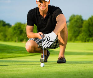 Guantes de golf de cuero PU antideslizantes de alta calidad con diseño de logotipo personalizado para hombre o mujer, guantes deportivos de golf en oferta. - Product Image 6