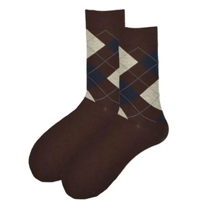 Men Argyle Crew <b>Socks</b> Breathable Cotton Knitted Casual Dress <b>Socks</b> Custom Logo OEM Pairs Men's Classic Crew <b>Socks</b> Unisex Sports - Product Image 1