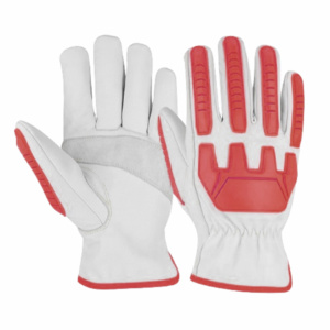 Gants de sécurité JNM SAFETY confortables en cuir de vachette grainé renforcé, anti-coupure, résistants à la chaleur, avec injection TPR, pour travaux lourds 11 - Product Image 2