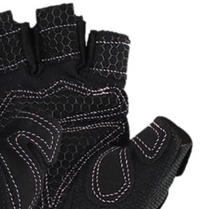 Gants de cyclisme unisexes personnalisables à logo, mi-doigts, à manches longues, thermiques, compatibles écran tactile, écologiques, rayés en coton/spandex - Product Image 3