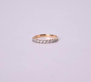 Bague élégante en or jaune massif 14 carats, diamant de laboratoire rond de 1 carat, finition brillante, pour femme, taille 1 à 3 carats - Product Image 6