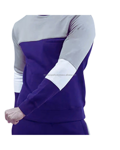 Ensemble de vêtements de sport d'hiver décontractés pour hommes personnalisés par OEM joggeurs à capuche respirants vêtements de sport grande taille 2 pièces décontracté écologique solide - Product Image 4