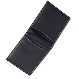 Cartera de cuero para hombre, delgada, con bolsillo seguro para monedas, compartimentos para tarjetas y diseño ligero, ideal para viajes. - Product Image 4