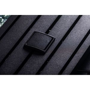 Rectangular Propane <b>Fire</b> <b>Pit</b> <b>Table</b> with Stainless Steel Burner and Glass Wind Guard for Patio - Product Image 2