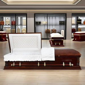 Vietnam DSP Fábrica de alta calidad CKT2007 Estilo norteamericano Ataúd de madera Serenidad Funeral Ataúdes Urnas Directo al por mayor - Product Image 2