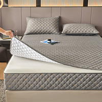 Protège-matelas matelassé en microfibre 300 fils, respirant, imperméable, lavable en machine, toutes saisons, pour usage hospitalier