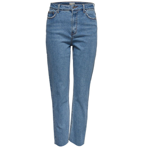 Últimos Jeans de Mezclilla Lavada Azul Claro Cómodos y Elegantes para Mujer en Oferta, Jeans Rectos Casuales de Noche para Mujer - Product Image 2