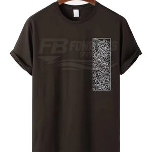 Camiseta de Cuello Redondo para Hombre, 100% Algodón Peinado, Lisa, Casual, Manga Corta, Transpirable, Personalizable con Logotipo Serigrafiado, Bio Lavada - Product Image 6