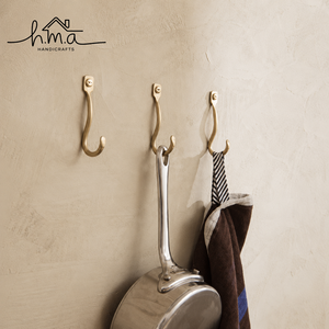 Minimalist Solid Brass Utility Wall Hook Heavy Duty Coat Hook Kitchen Pan <b>Hanger</b> Towel Holder Wall Mounted Home Organizer - Product Image 1