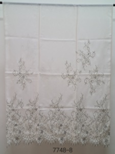Silk Chanderi <b>Lace</b> Work Shawls  - Product Image 3