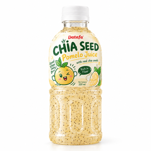 น้ำส้มโอผสมเมล็ดเจียแท้ ดื่มง่าย บรรจุขวด 320 มล. อุดมด้วยไฟเบอร์ - Product Image 1