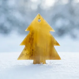 Colgante Navideño de Cuerno Natural de la Mejor Calidad, Adorno para Árbol de Navidad, Decoración Ecológica para las Fiestas, Venta al Por Mayor, Forma Personalizada - Product Image 5