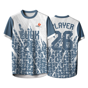 Maillot de football personnalisé pour homme, manches courtes, 100 % polyester respirant, impression par sublimation, col rond, coupe classique, pour adultes - Product Image 6