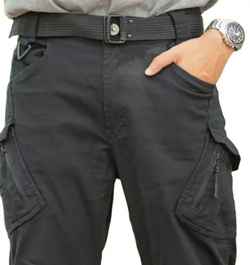 กางเกงแฟชั่นผ้าคอตตอนสำหรับผู้ชายกางเกงคาร์โก้แบบลำลอง