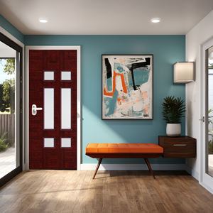 Puerta de Baño de PVC Impermeable, Resistente a Termitas y Rayones, Diseño Moderno para Hogares, Hoteles, Villas y Oficinas Comerciales - Product Image 1