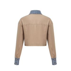 Chemise en jean décontractée chic pour femme, coupe ample, manches longues, boutonnée, style western, bleu denim - Product Image 5