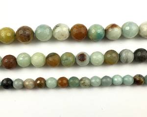 ลูกปัดอะเมโซไนต์สีรุ้งทรงเหลี่ยม ลูกปัดพลอยธรรมชาติทรงกลม สำหรับทำเครื่องประดับ งานฝีมือ DIY - Product Image 4