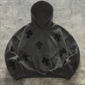 OEM ODM Sweat à capuche décontracté pour homme en molleton de coton, couleur unie, manches longues, coupe ample, style streetwear, brodé, écologique, haute qualité, en gros - Product Image 1